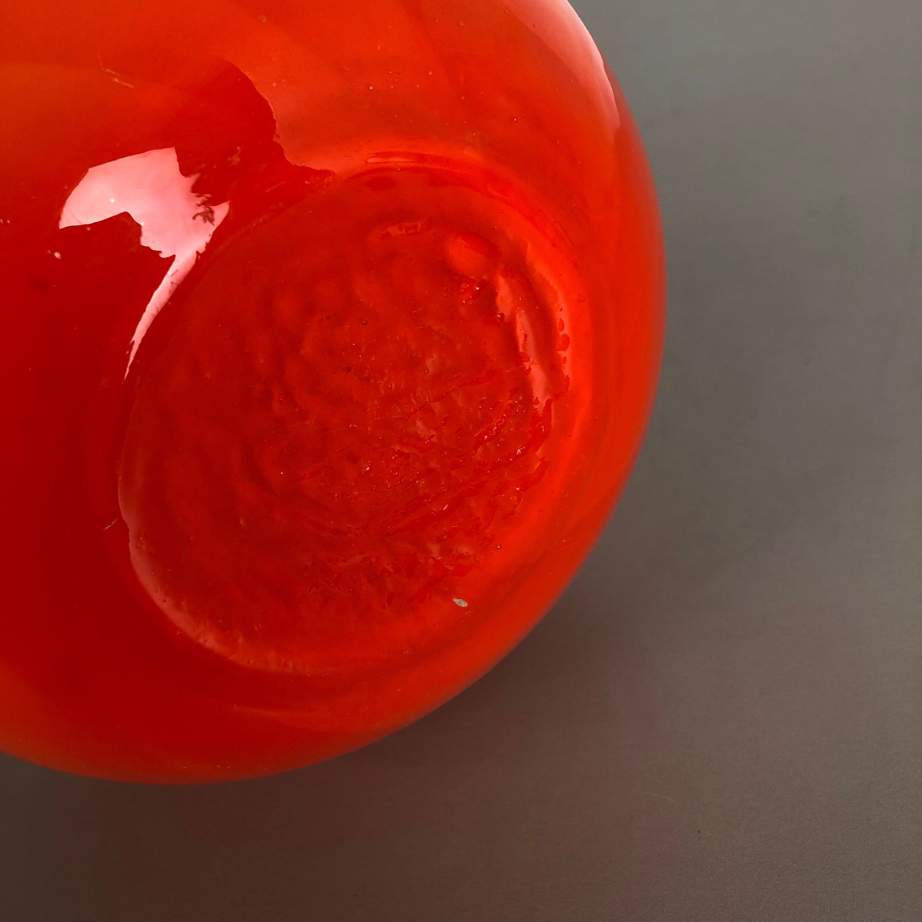 Pop Art "Flame" opaline Florence vase, 1970s, Italy