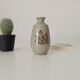 Petit vase vintage japonais en grès moucheté