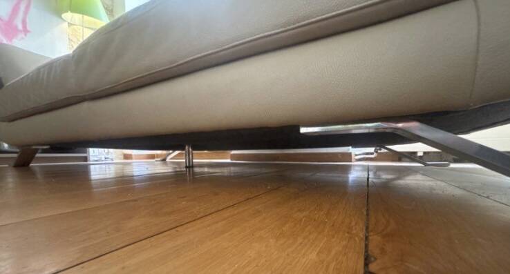 3-seater leather sofa Poltrona Frau