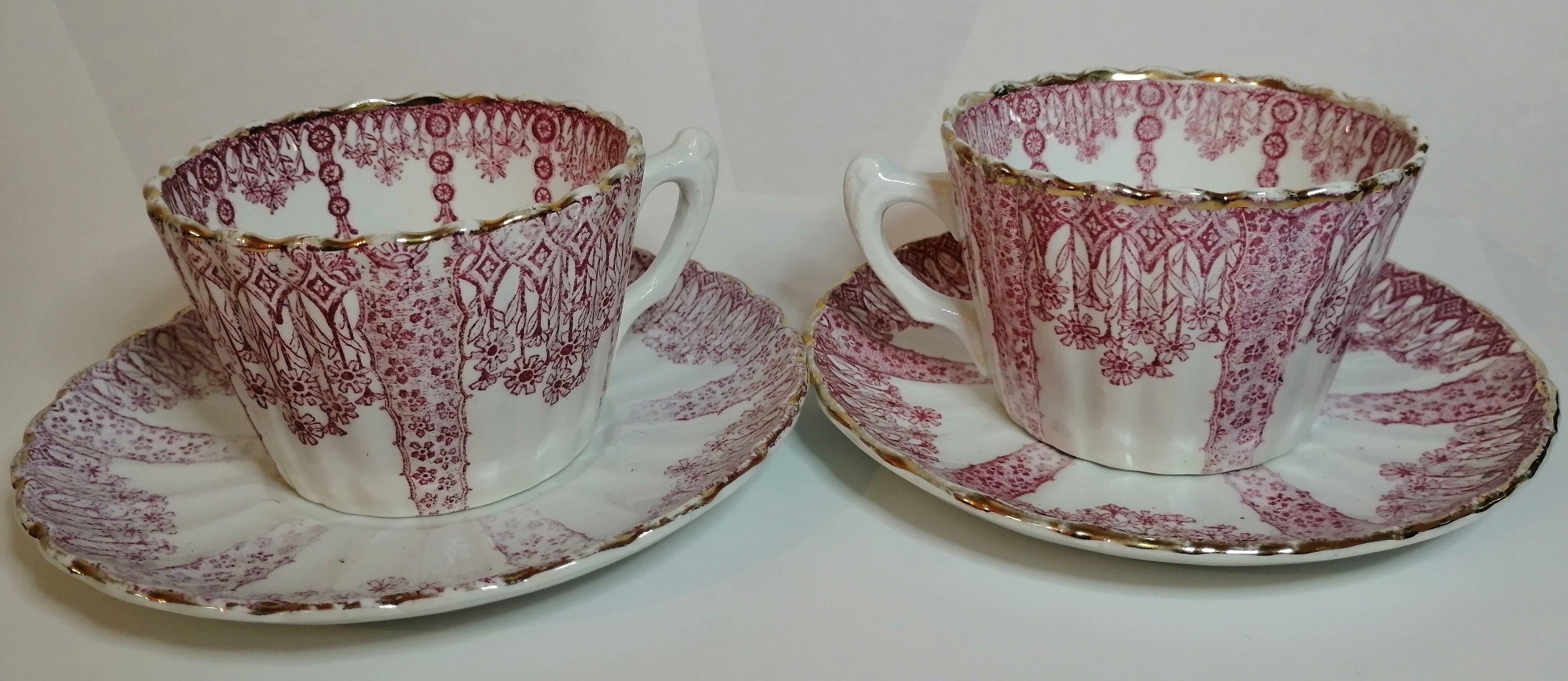 Tête à tête in luneville pink porcelain