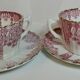 Tête à tête in luneville pink porcelain