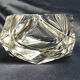 Empty diamond ashtray pocket flavio polished glass Murano crystal facets prism 60s