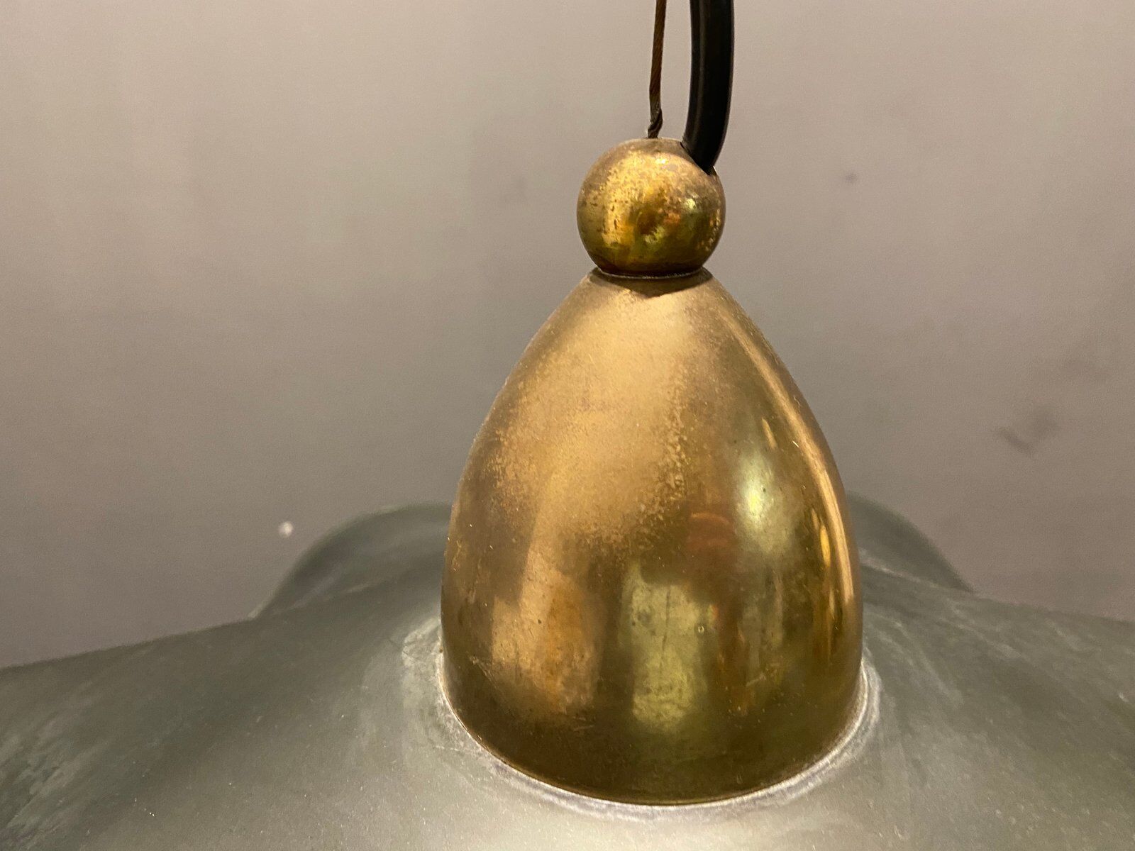 Italian Satinated Glass Light Pendant, 1970s