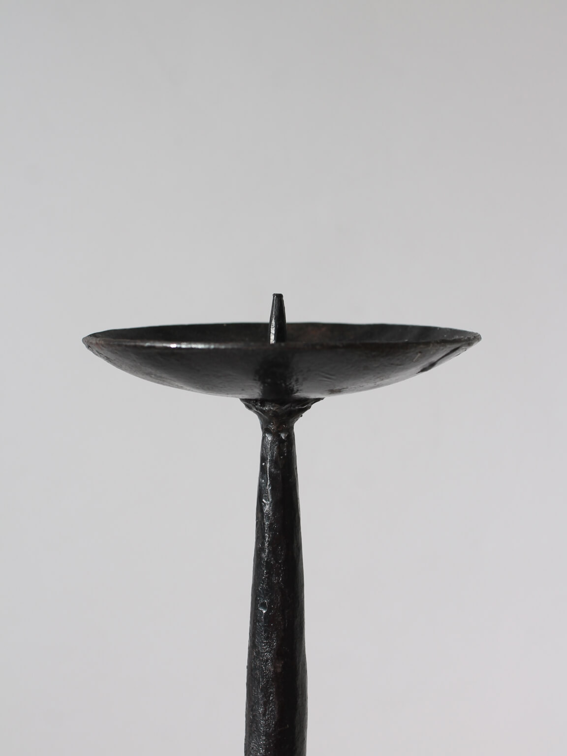 Cast Iron Black Floor Candle Holder