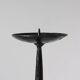 Cast Iron Black Floor Candle Holder