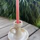 Pair of stoneware candle holders