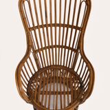 Rattan chair by Dal Vera, Italy 1950