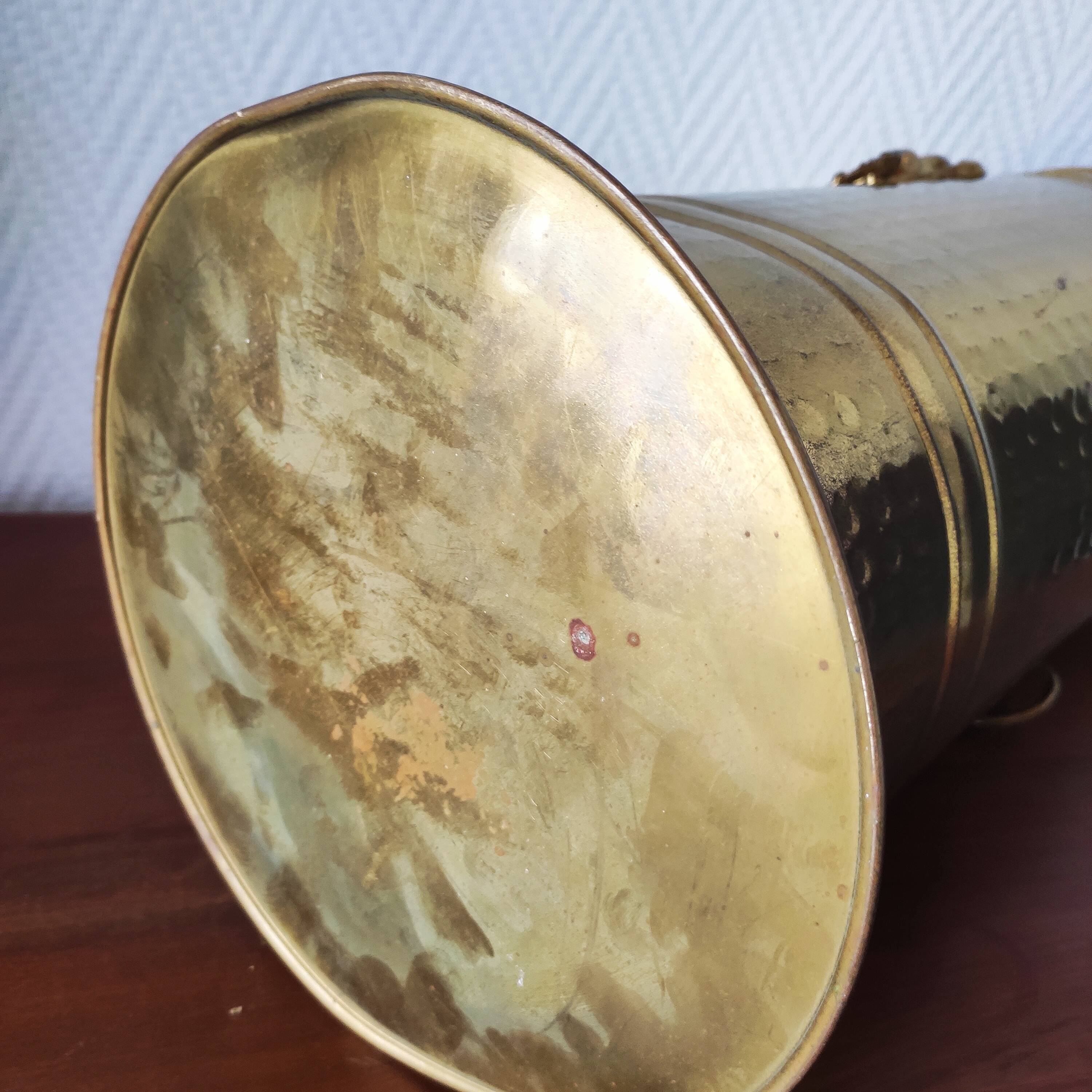 Vintage brass umbrella stand