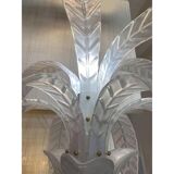Vintage Opalino Palm Tree Murano Glass Floor Lamp in the Style of Napoleon Martinuzzi