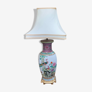 Porcelain and gilded bronze lamp