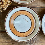 6 vintage Gien plates