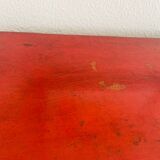 19th century red lacquered Chinese trunk