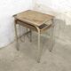 Simple school desk from 1960 with locker.