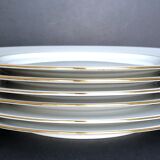 6 White porcelain plates