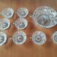 Chiseled glass fruit salad set