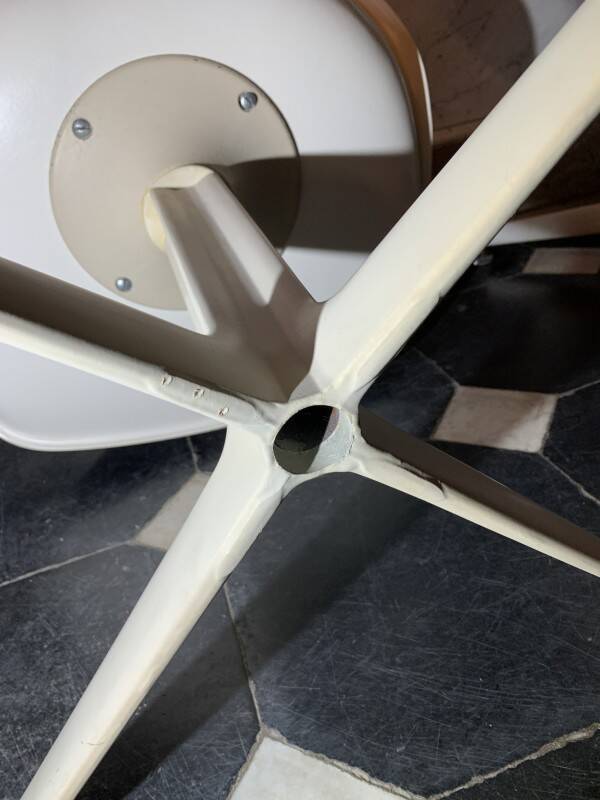 Pair of swivel "Tulip" chairs, 1960, MAURICE BURKE for ARKANA