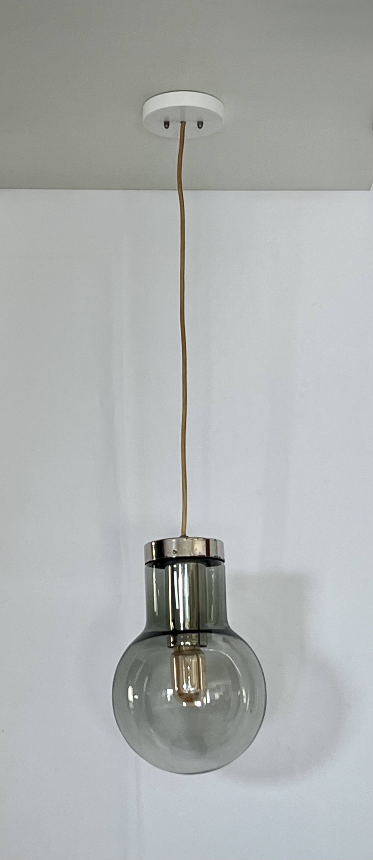Small Maxi Bulb pendant light by F. Ligtelijn for Raak, Netherlands 60's