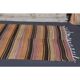Vintage Turkish Hand-Knotted Wool Cotton Orange Kilim Runner Rug 127x391