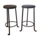 Paire de tabourets tripodes vintage