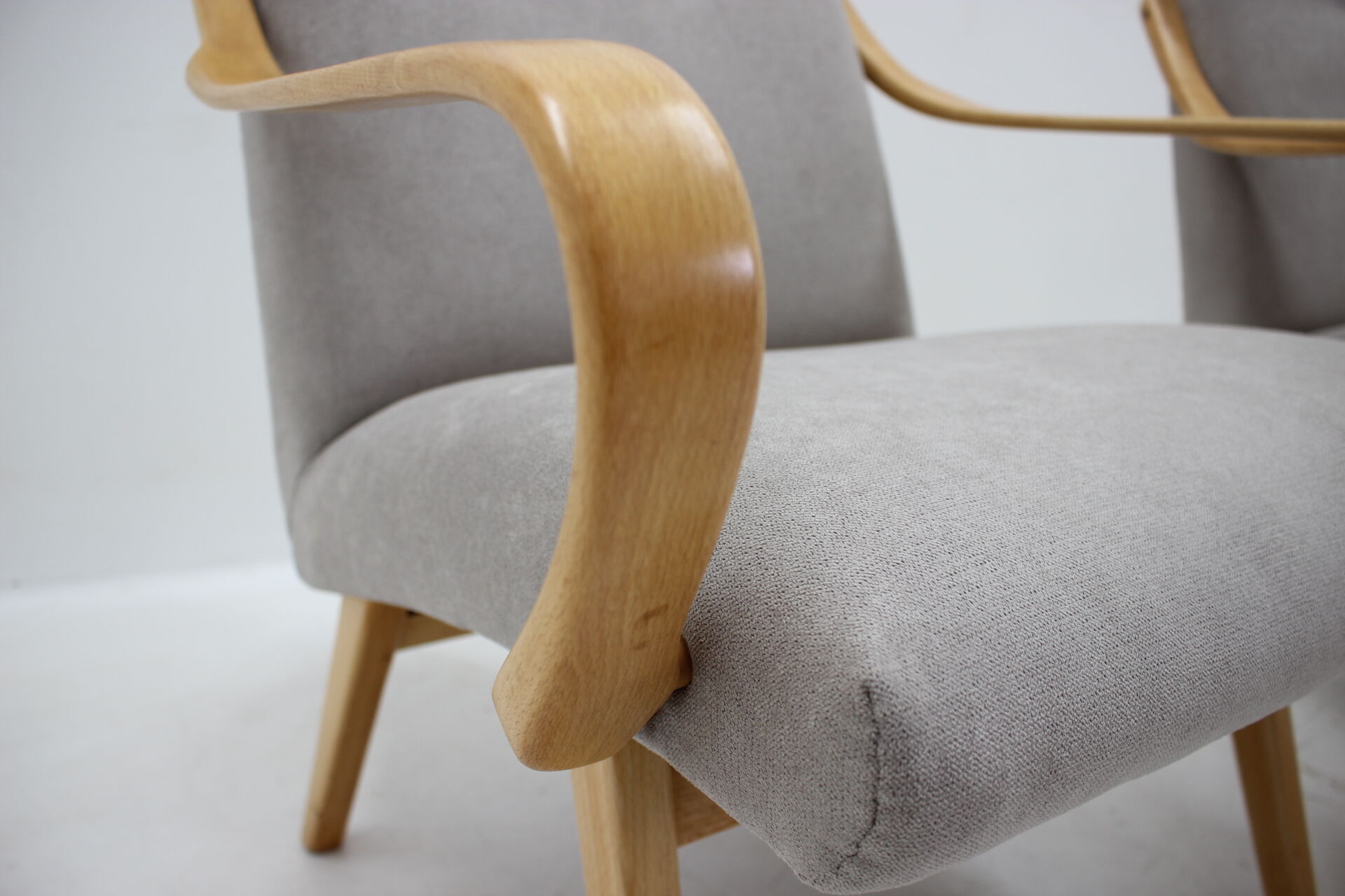 1960s  Pair of Ton Armchairs by Jaroslav Smidek, Czechoslovakia