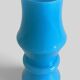 Vintage Italian opaline glass vase from Empoli, turquoise blue, 1960s.