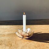 Fleur de lotus nacre et laiton