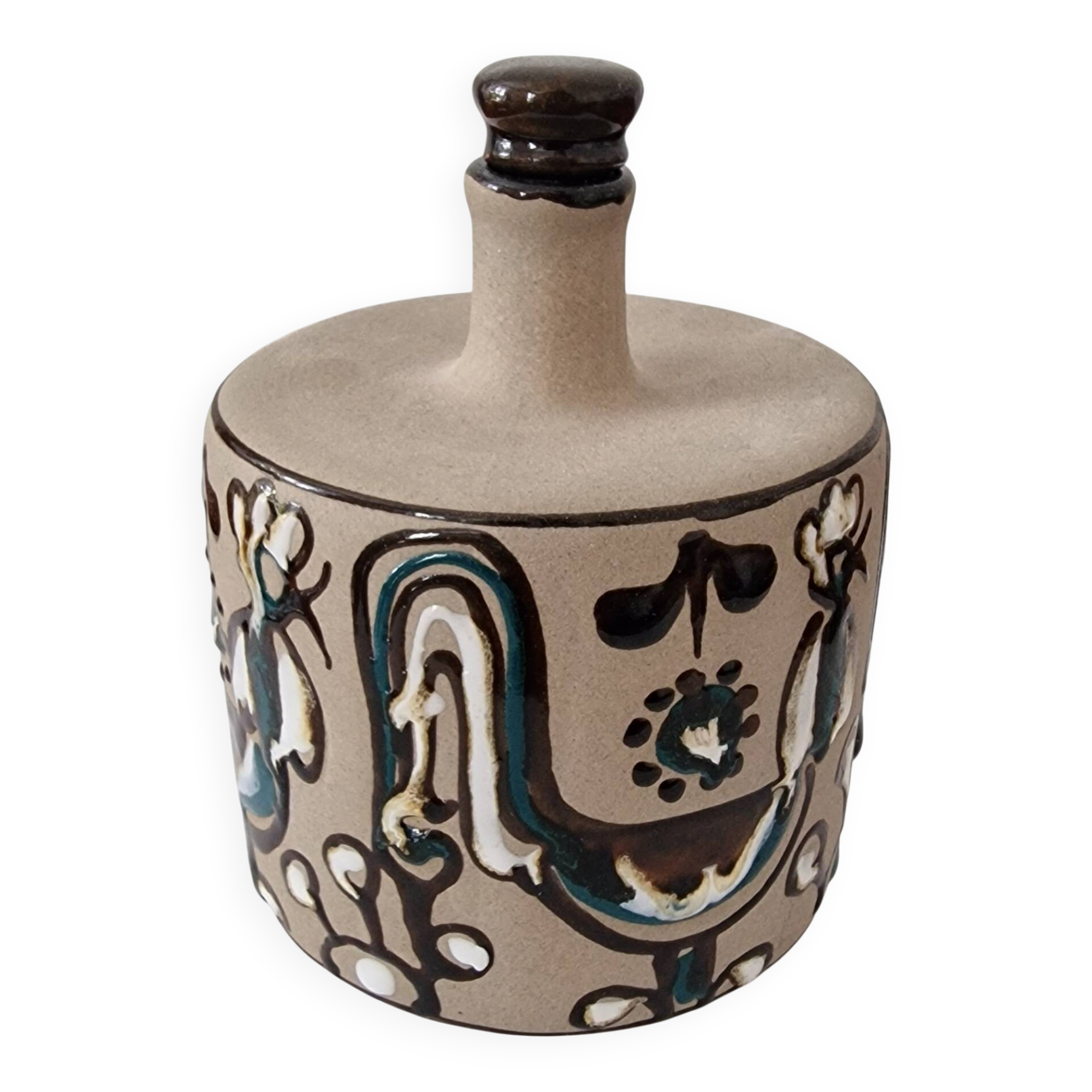Flacon Bay Ceramic A1402 – Coq décor – West Germany – 60s/70s