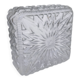 Plafonnier carré ou applique étoile seventies