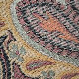 Pair of toad chairs, paisley fabric