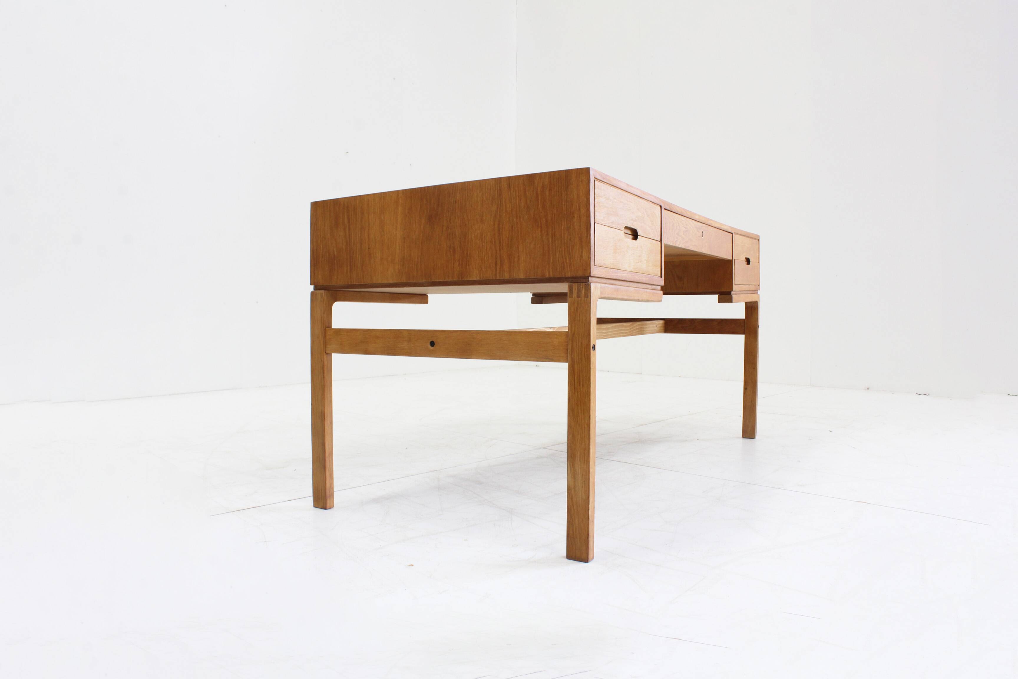Vintage Danish teak desk by Arne Wahl Iversen 1950s