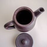 Brown ceramic artisan coffee maker