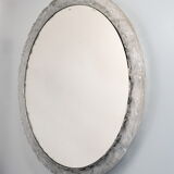 1960 lucite resin round mirror, by ED, 60 cm