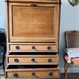 Wooden and marble secretary