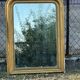 Large Louis-Philippe gilded mirror, mercury glass 76x104cm