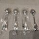 4 silver-plated dessert spoons by Christofle Spatours, new