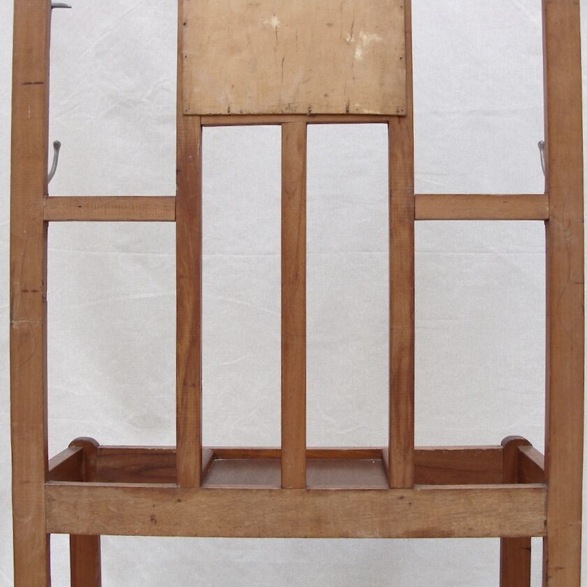 Vintage wooden wall dressing room