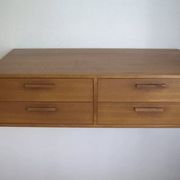 Teak Wall Drawer Module By Kai Kristiansen For Feldballes Møbler, 1960s