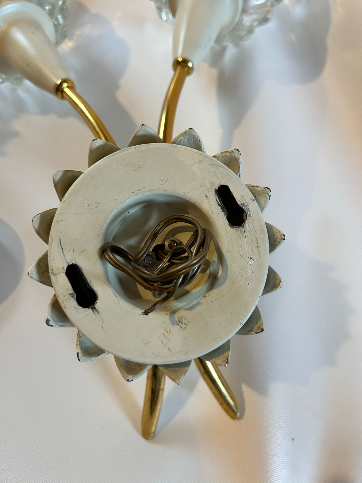 Pair of Hollywood Regency wall sconces