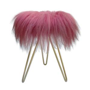 tabouret de fourrure,
