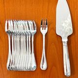 Christofle Malmaison dessert service 12 cake fork with serving shovel
