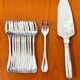 Christofle Malmaison dessert service 12 cake fork with serving shovel