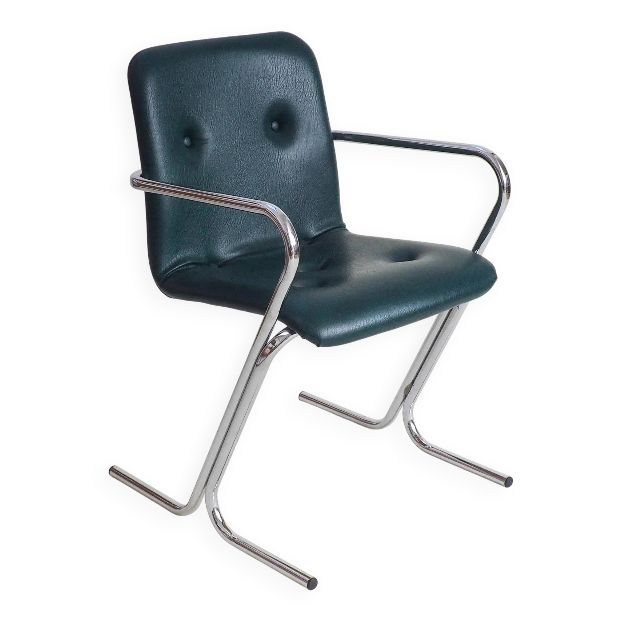 70s tubular arm chair by Tavo