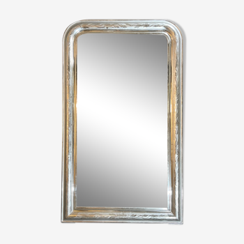 Mirror 126x75 of Louis-Philippe period silver
