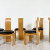 Set of 6 Dining Chairs by Mario Marenco for Mobil Girgi, Italy, 1970s