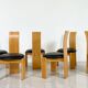Set of 6 Dining Chairs by Mario Marenco for Mobil Girgi, Italy, 1970s