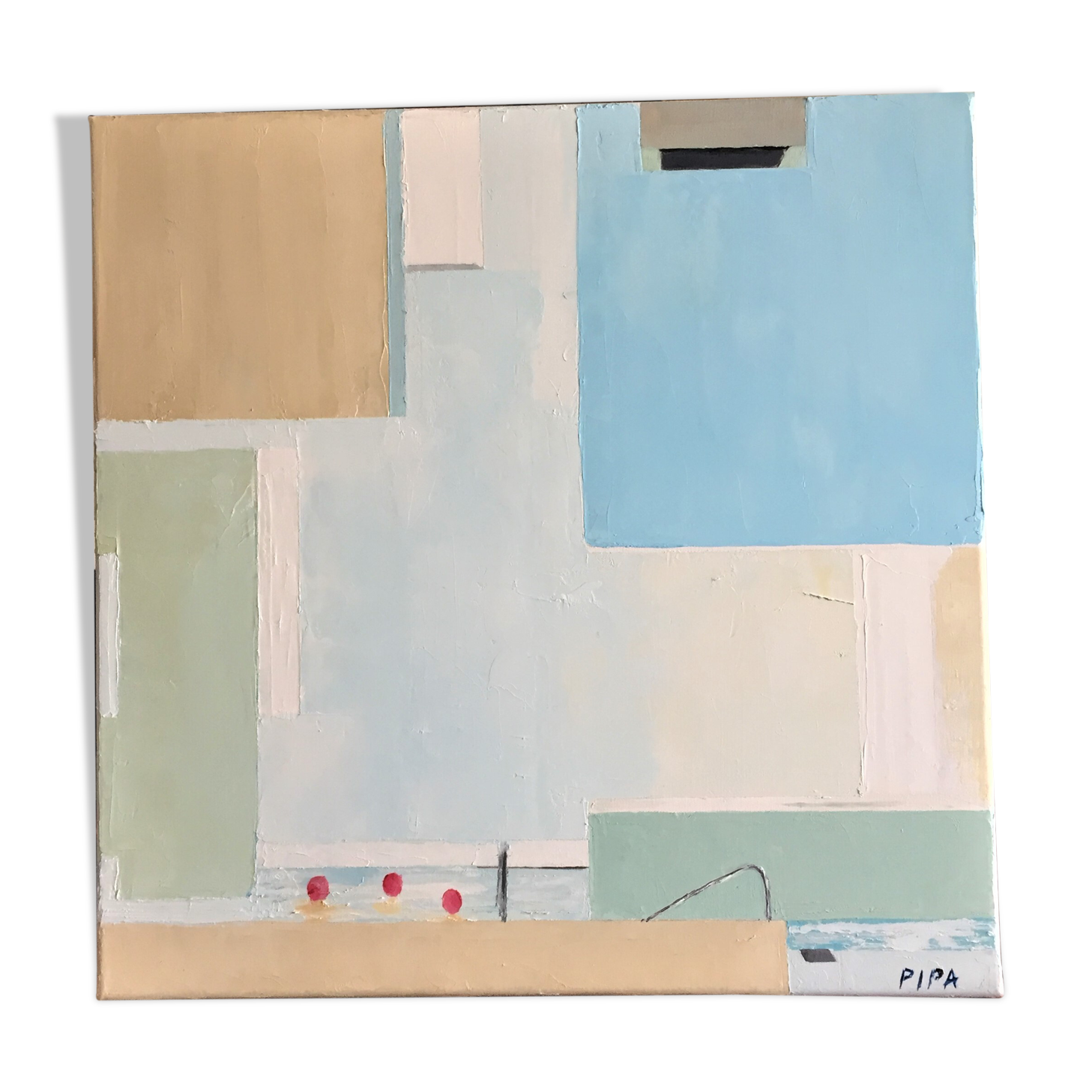 Tableau/ peinture de la piscine "les bains de Docks" au Havre