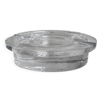 Cendrier en cristal épais