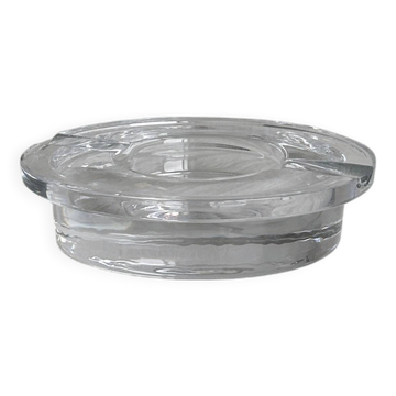 Cendrier en cristal épais