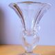 Vase verre pressé art déco