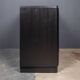 Antique 20thc italian ebonised chest of drawers with display top c.1930